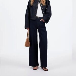 Madewell Superwide-Leg Dark Indigo Jeans